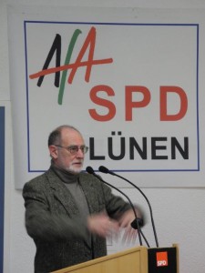 Engagierte Begrüßung durch den AfA-Vorsitzenden Hans-Georg Fohrmeister